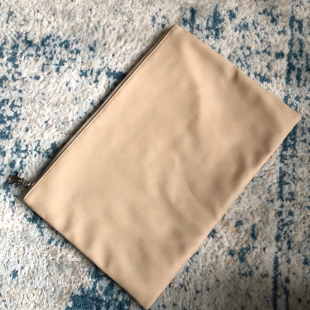 Urban Outfitters beige/tan soft structure clutch
